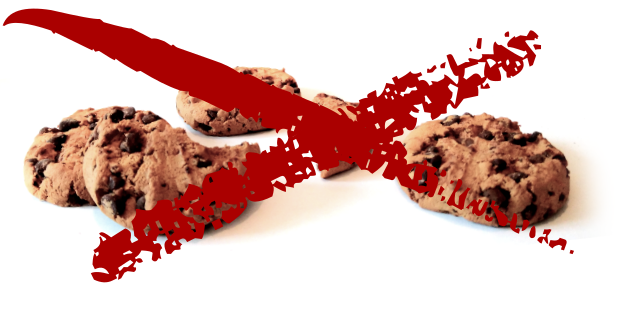 Cookies, die durchgestrichen sind